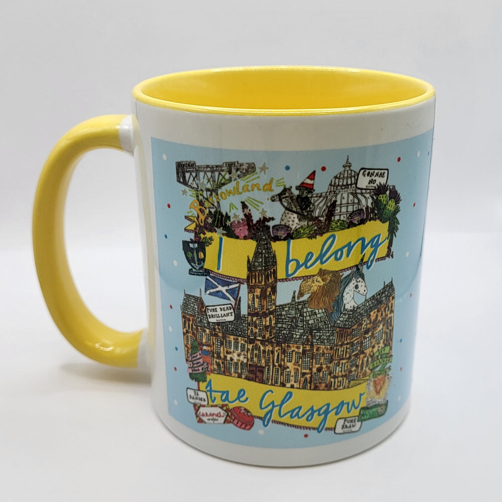 I Belong Tae Glasgow Mug - Yellow