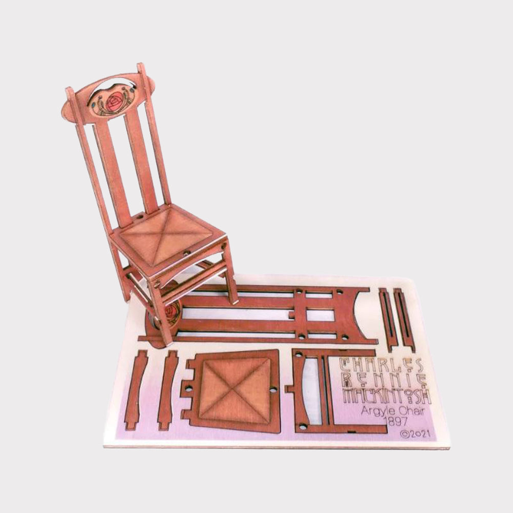 Argyle Chair Pop Up Postcard