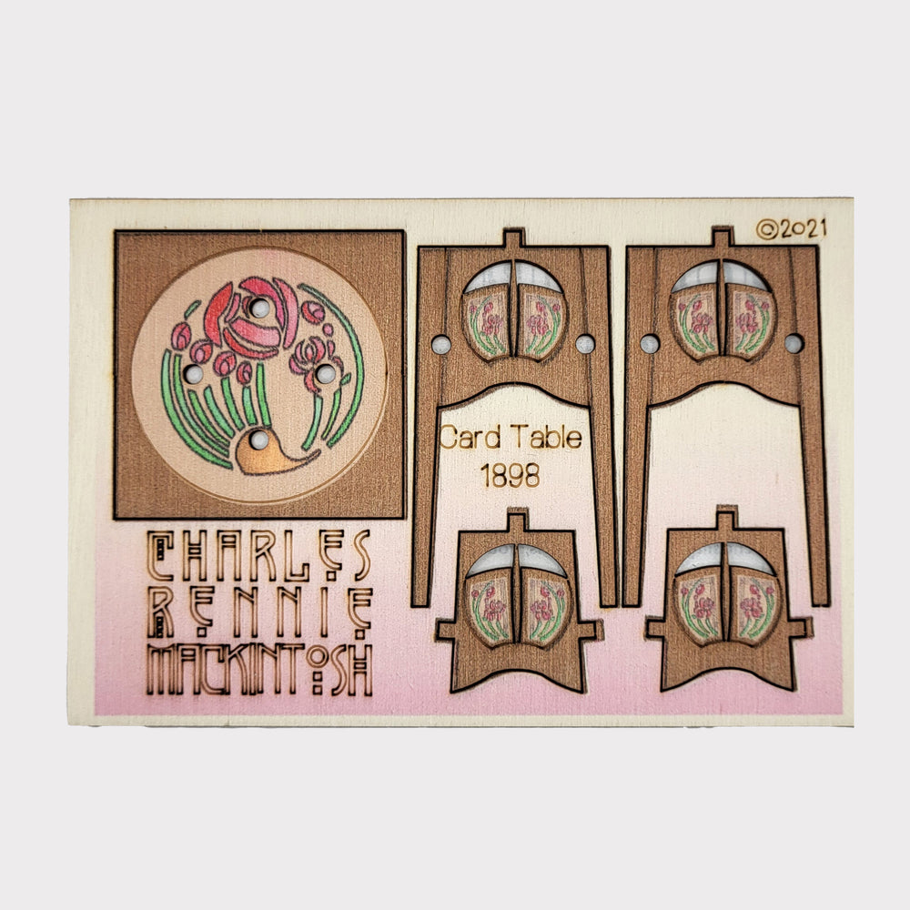 Mackintosh Tea Table Pop Up Postcard