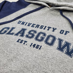 University of Glasgow Colour block hoodie  logo detail 