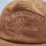Cord Cap - Camel. University of Glasgow