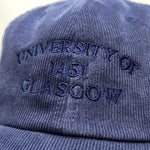 Cord Cap - Navy University of Glasgow 