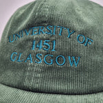 Cord Cap - Dark Olive University of Glasgow