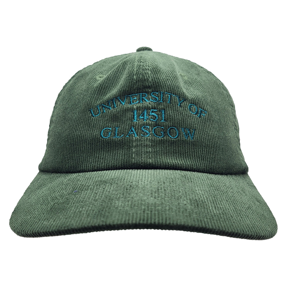 Cord Cap - Dark Olive University of Glasgow