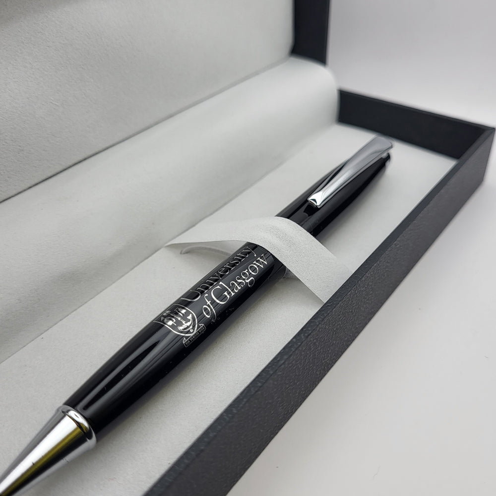 Deluxe Black & Chrome Pen - Boxed