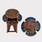 Domino Tea Table Pop Up Postcard