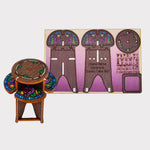 Domino Tea Table Pop Up Postcard