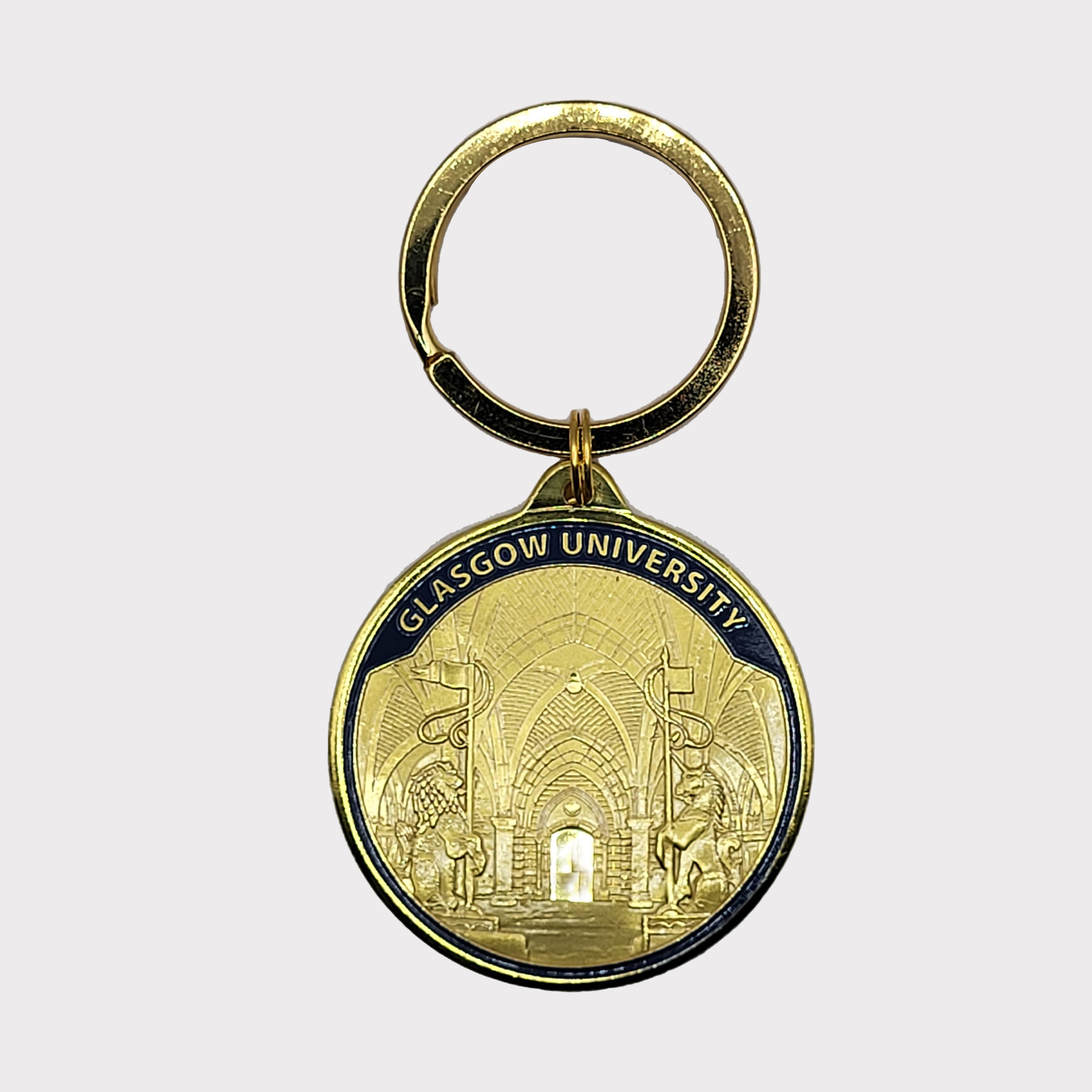 Cloisters Gold Coin Keyring – University of Glasgow