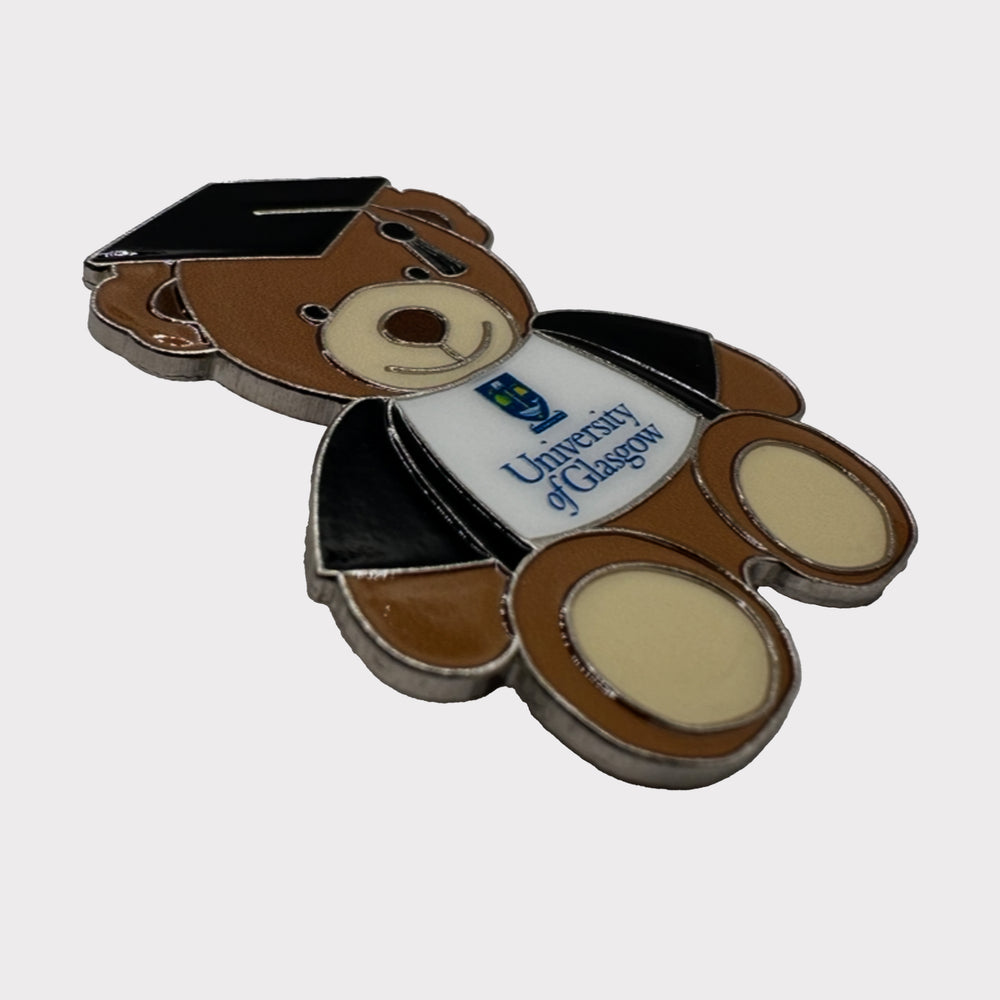 University of Glasgow Graduation Bear Pin Badge 