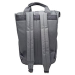 Graphite Grey Roll Top Backpack - Back