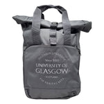 Graphite Grey Roll Top Backpack - Front
