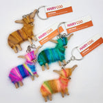 Hairy Coo Keyring 4 colours collection
