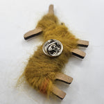 Hairy Coo Brooch - Pin detail 