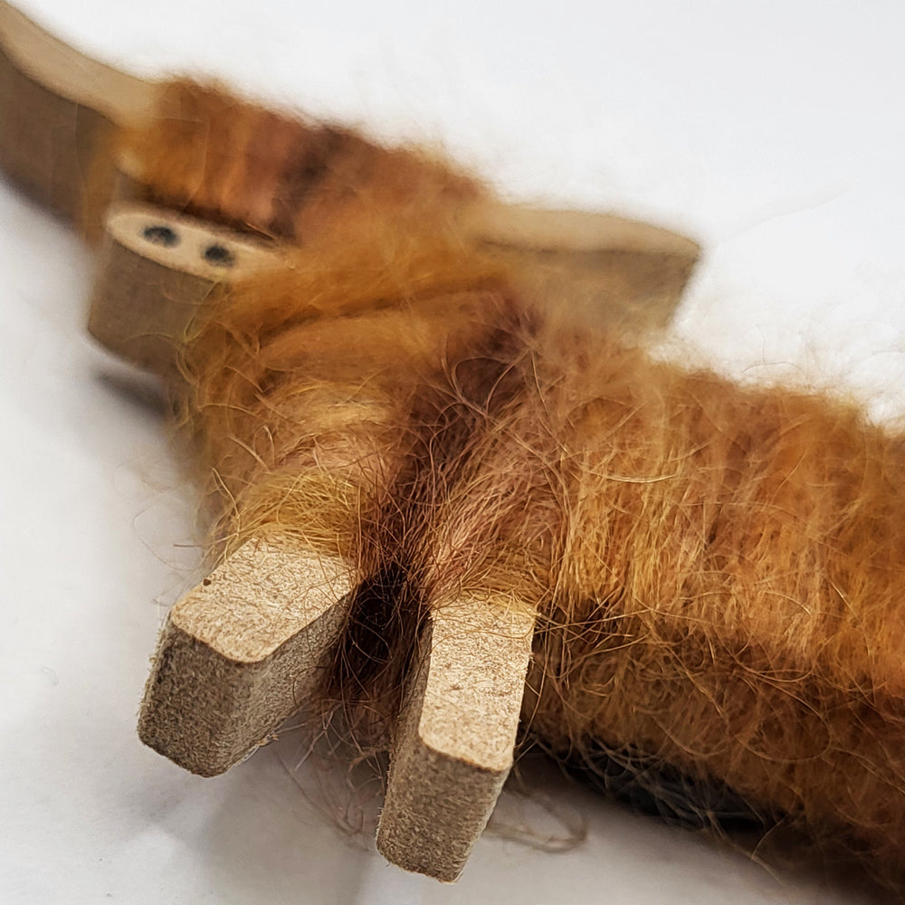 Hairy Coo Magnet Detail