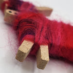 Hairy Coo Magnet - Pink-Purple detail