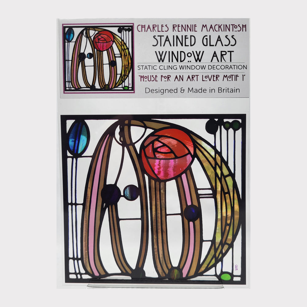 CRM House for an Art Lover Motif 1 Cling Window Decoration
