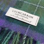 Isle of Skye Tartan Scarf close up