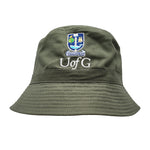 UofG Bucket Hat - Olive FRONT VIEW