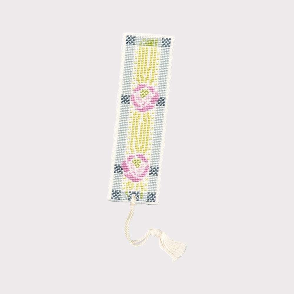 Mackintosh Rose bookmark kit packaging on a light gray background
