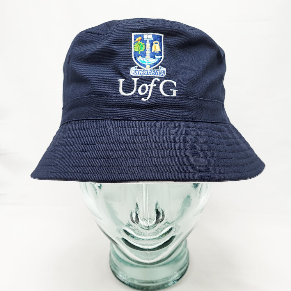 UofG Bucket Hat - Navy FRONT VIEW