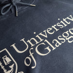 Navy hoodie with 'University of Glasgow' text and logo.