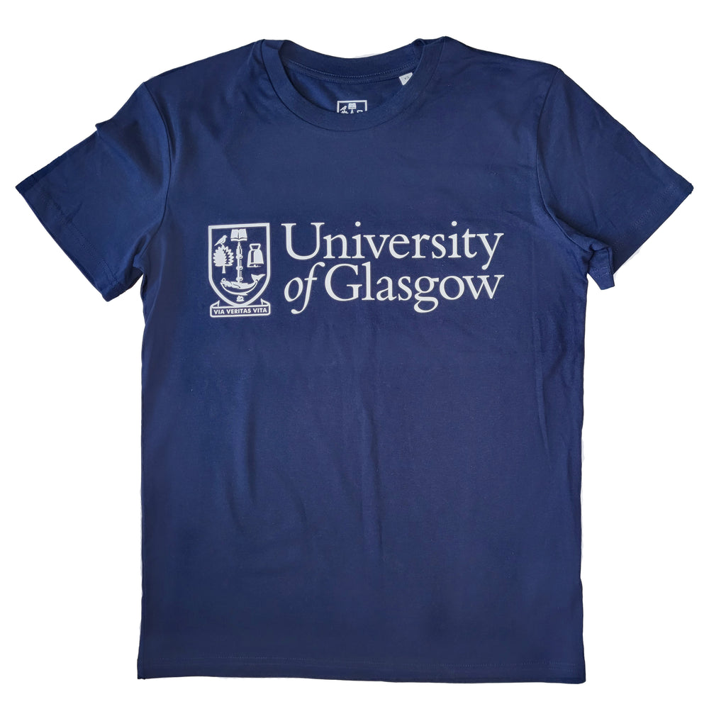 Organic Crest T-Shirt - Navy