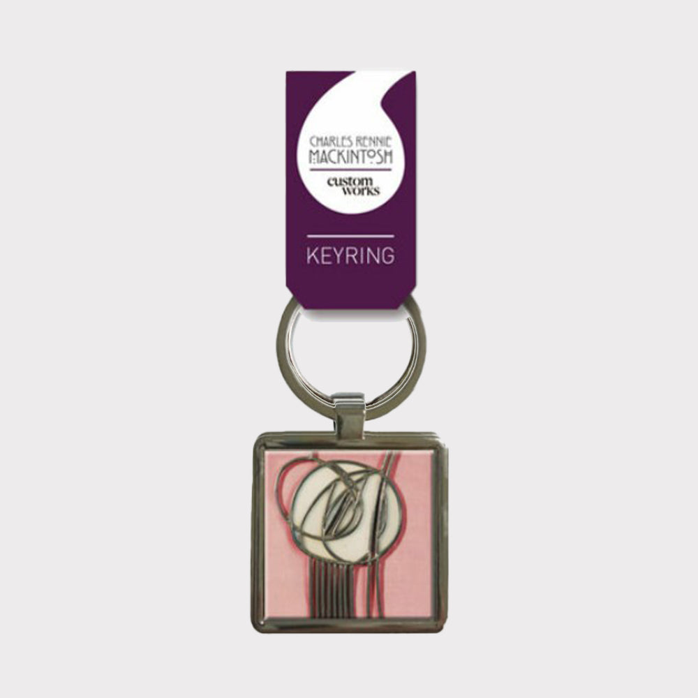 Pink Rose - Keyring