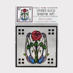 CRM Rose & Leaves Cling Window Decoration
