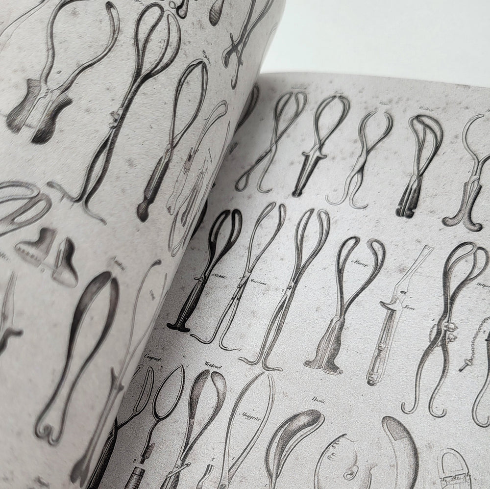 Rosengarten catalogue - page detail showing illustrations of obstetric instruments