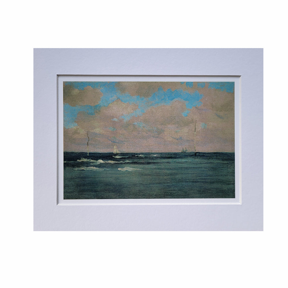 The Bathing Posts, Brittany - James Abbott McNeill Whistler 8x10 Mounted Print