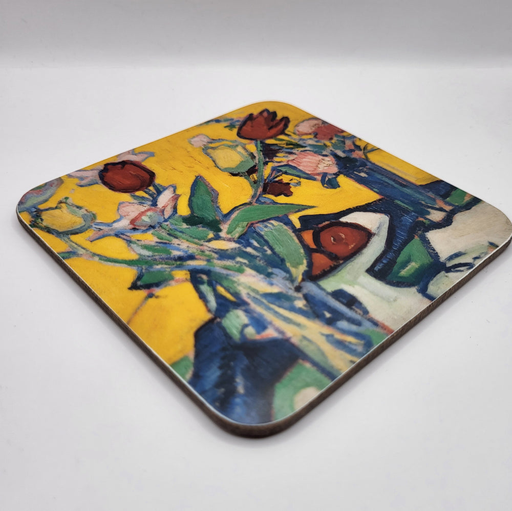 Coaster with Tulips & Cups by Samuel James Peploe