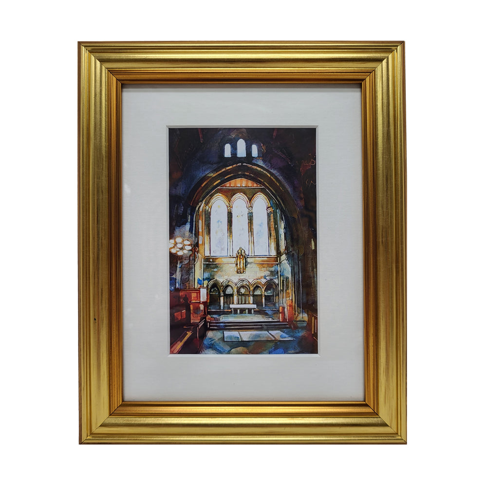 Glasgow University Chapel - Bryan Evans A5 Framed Print