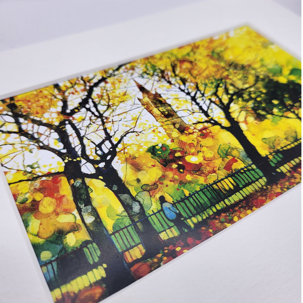 University Tower - Bryan Evans A5 Mounted Print