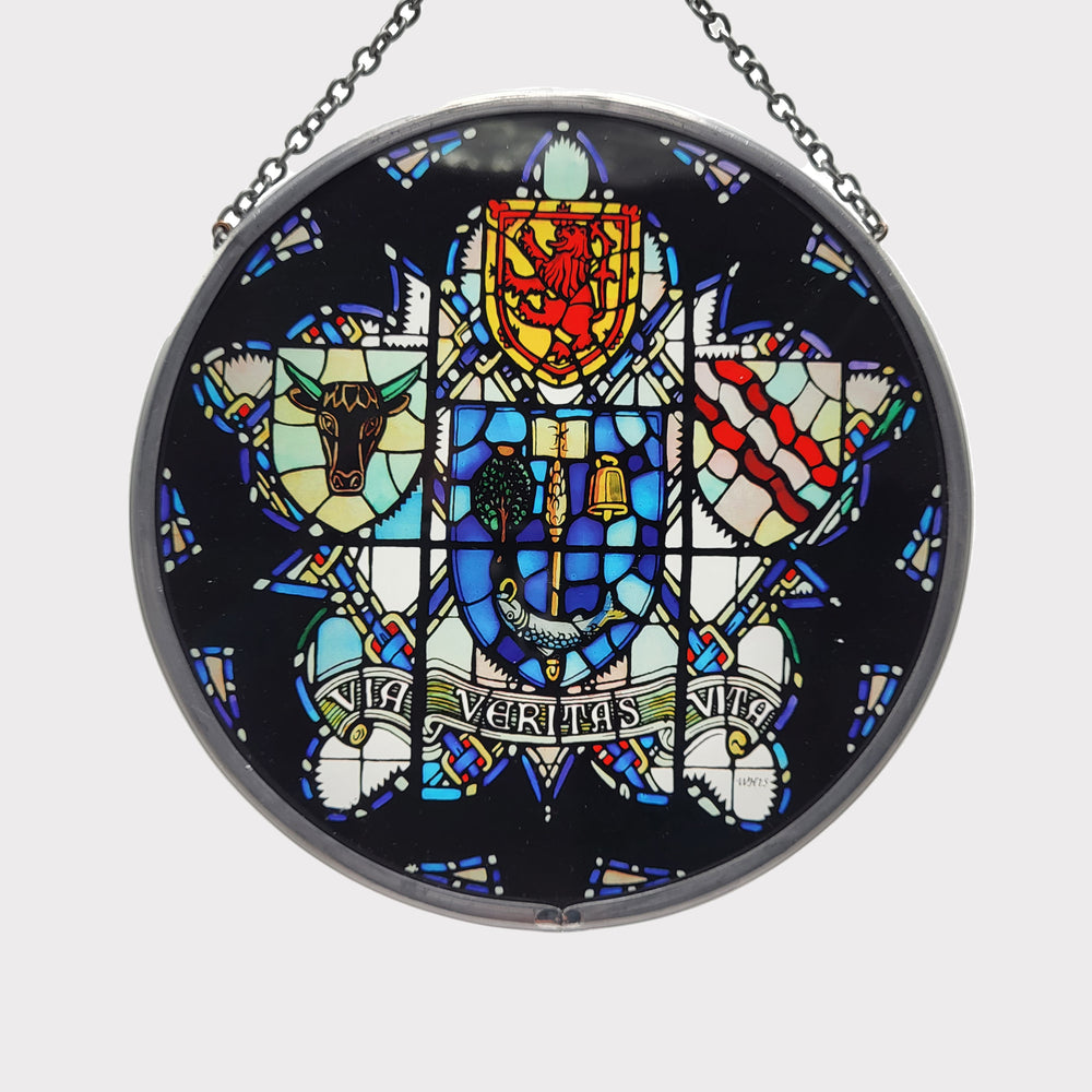 University Crest Glass Roundel (Large)