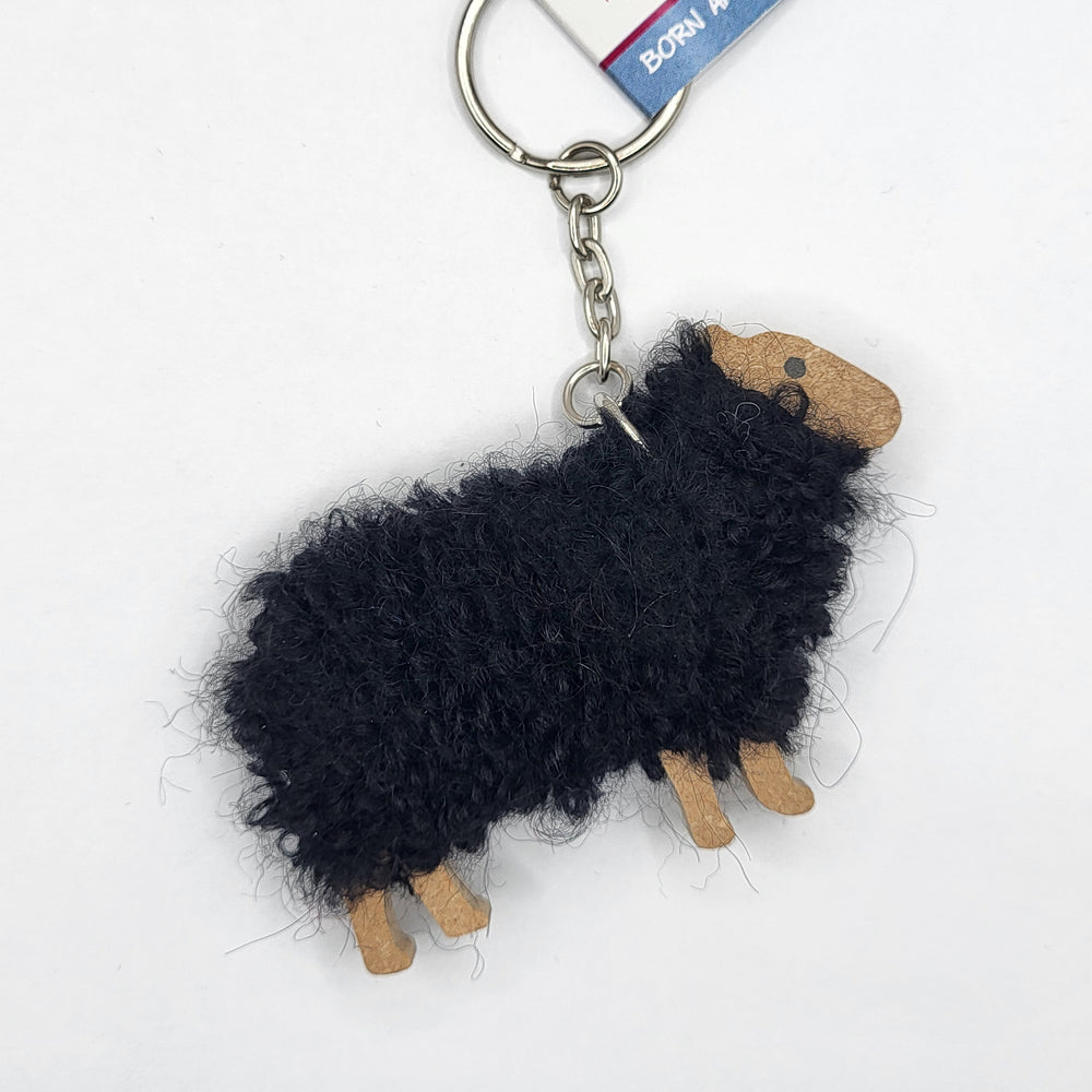 Woolly Ewe Keyring - Black