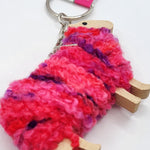 Woolly Ewe Keyring - Pink