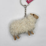 Woolly Ewe Keyring - White
