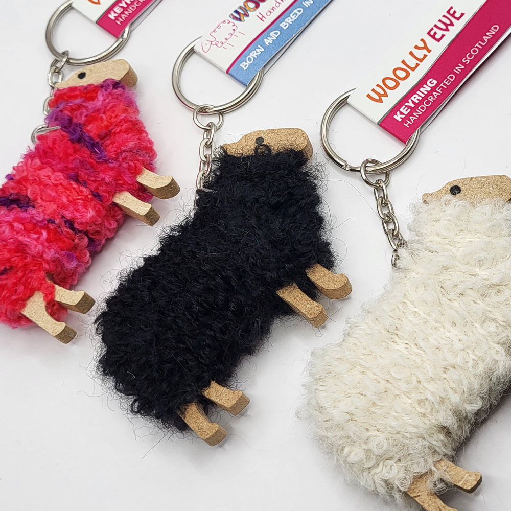 Woolly Ewe Keyring -3 colours collection