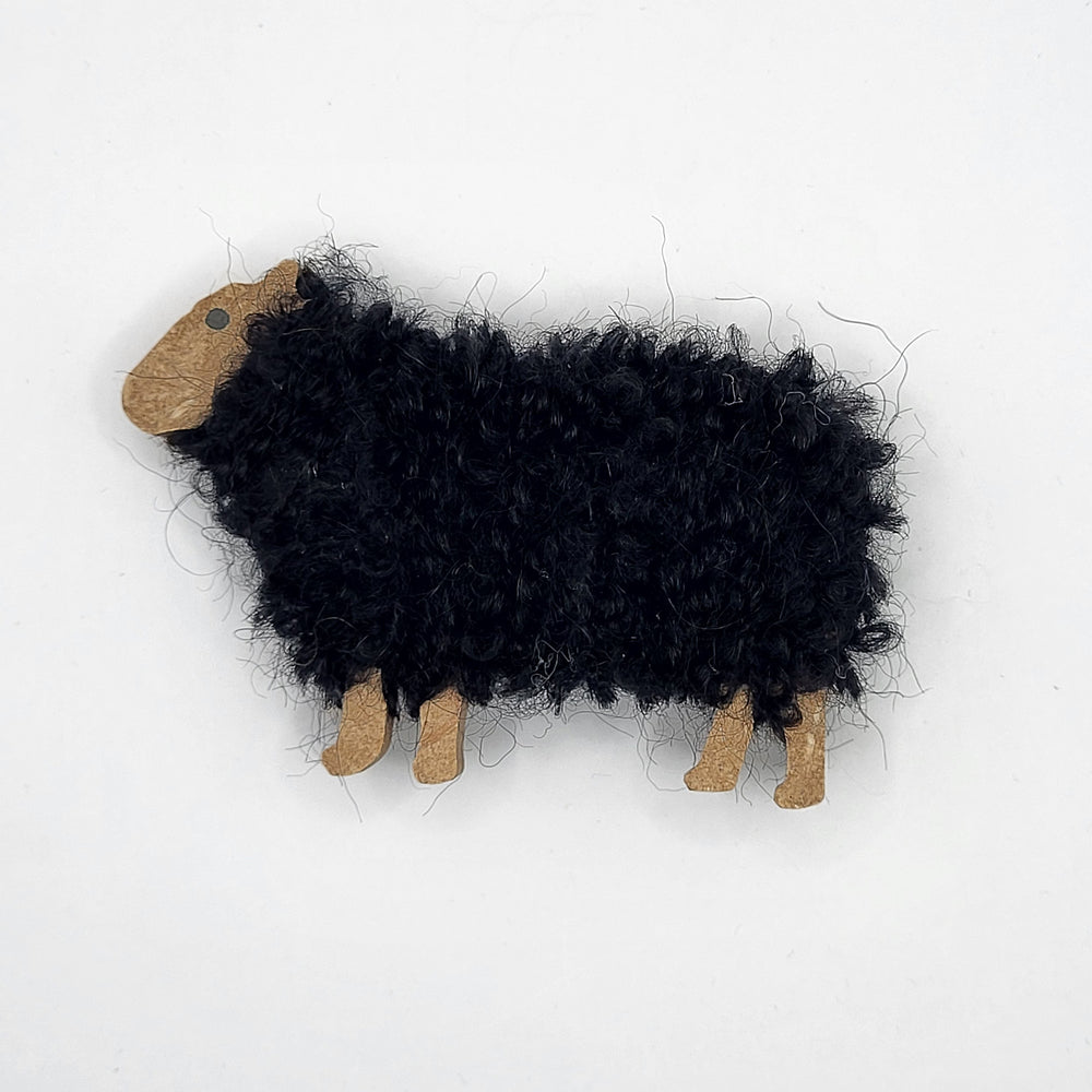 Woolly Ewe Magnet - Black