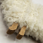 Woolly Ewe Magnet - White detail