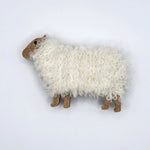 Woolly Ewe Magnet - White