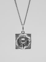 University Hallmarked Silver Thistle Pendant