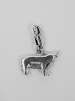 University Hallmarked Highland Cow Charm - reverse