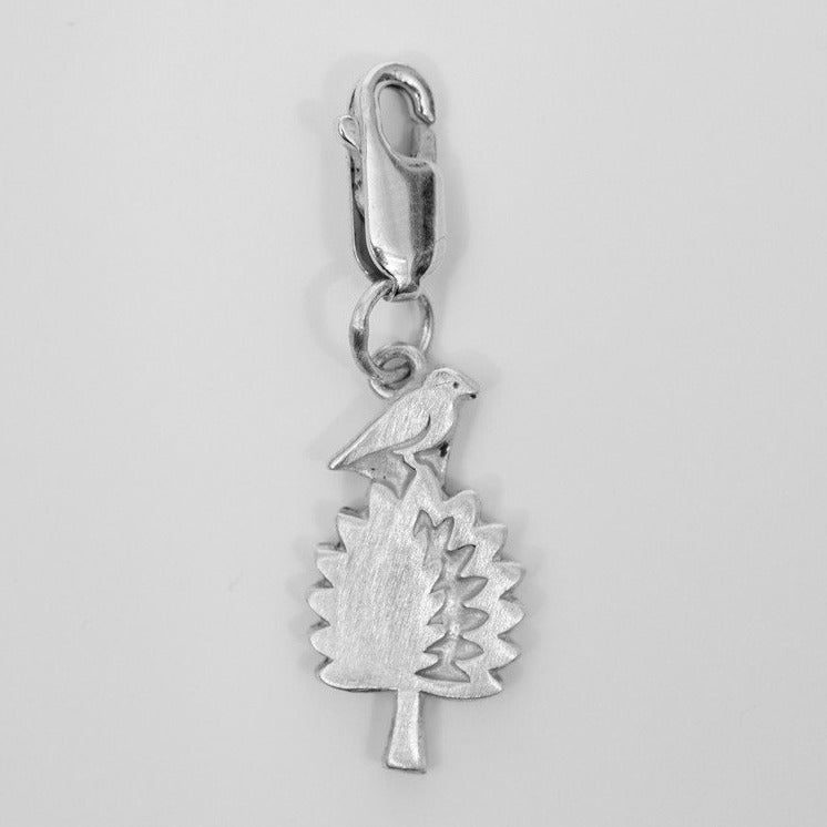 University Hallmarked Silver Bird Charm