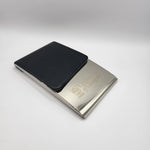 Leather and Silver Card Holder