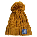 Cable Knit Hat - Mustard