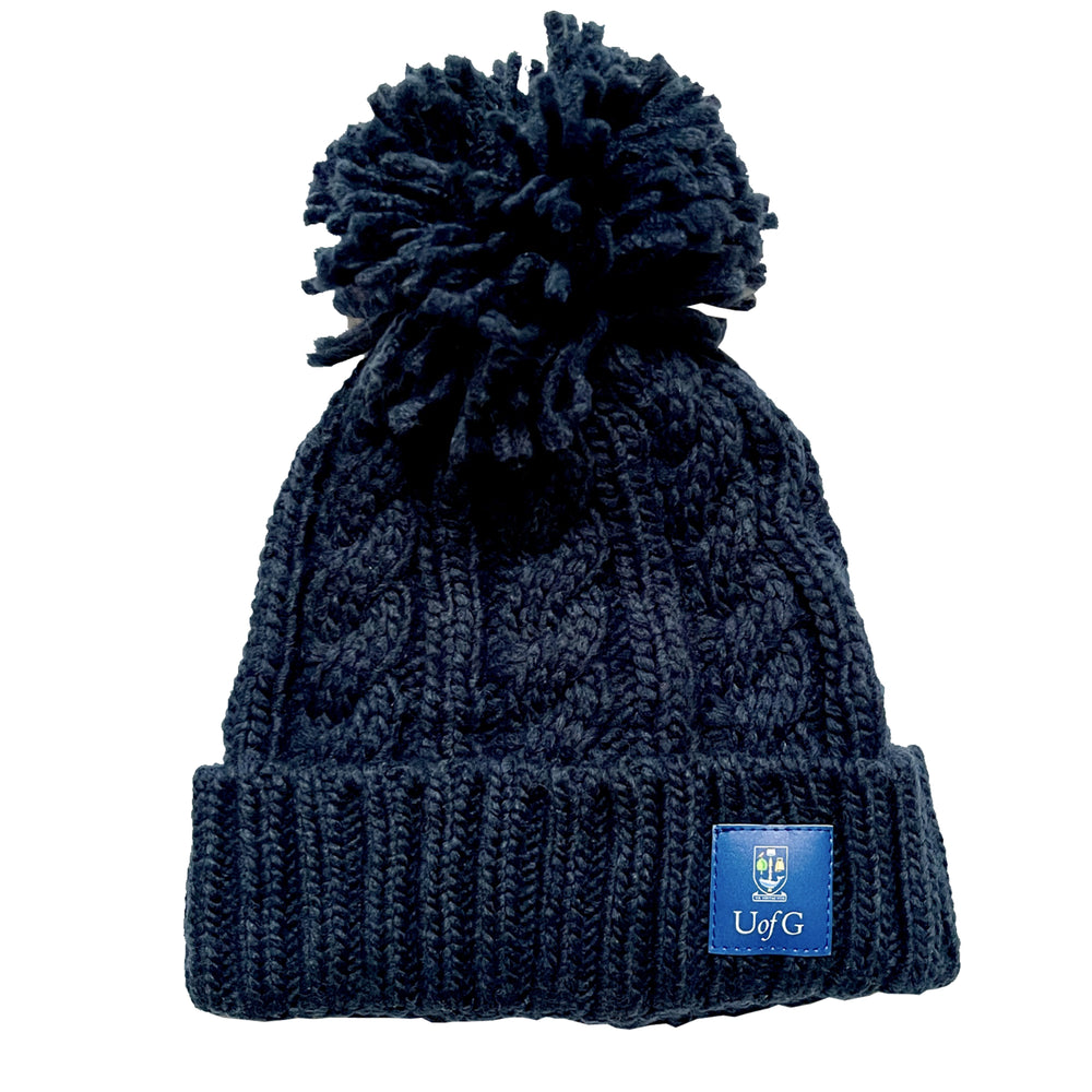 Cable Knit Hat - Navy