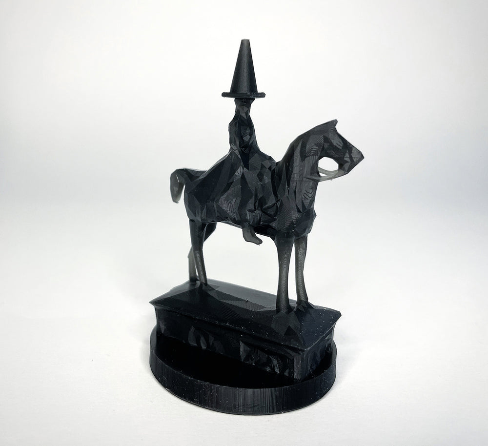 Glasgow Chess Set - Duke of Wellington knight piece (black)