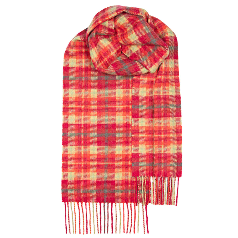 Highland Rose Tartan Scarf