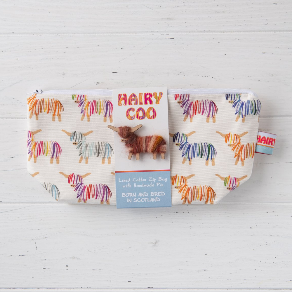 Hairy Coo Zip Bag